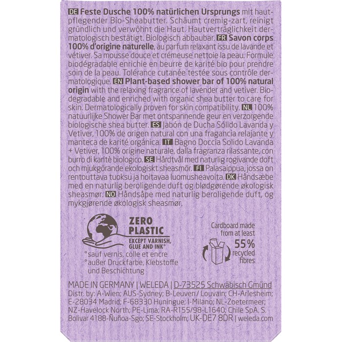 Feste Duschpflege Lavender + Vetiver