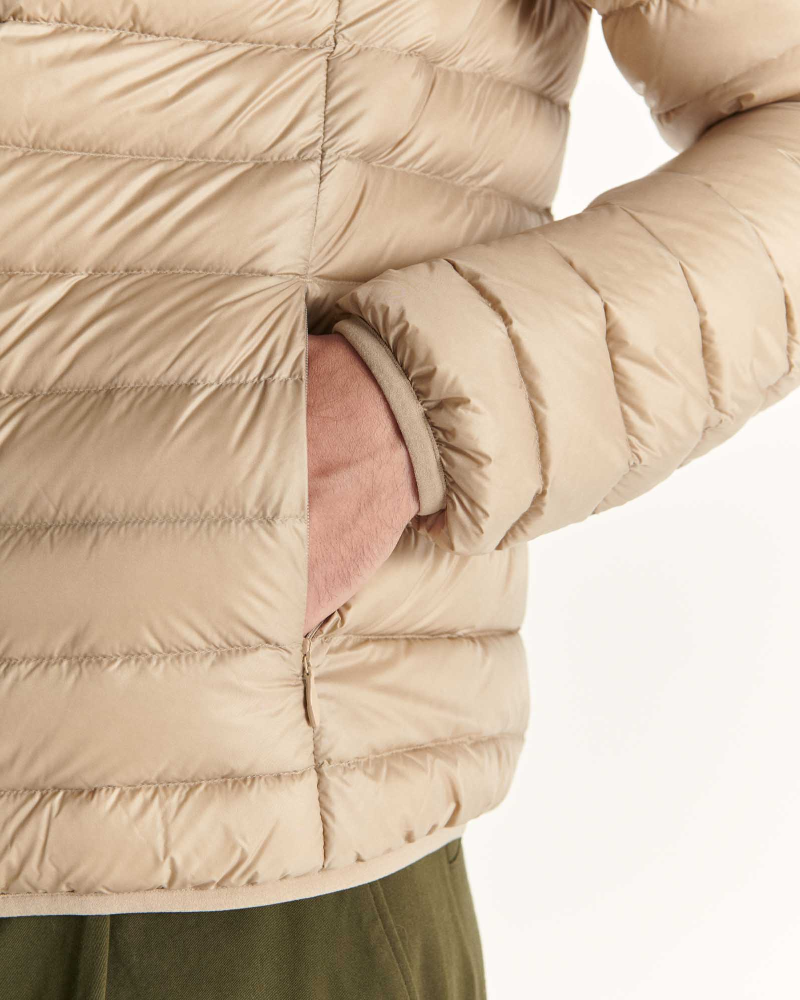 Doudoune légère Beige Mat