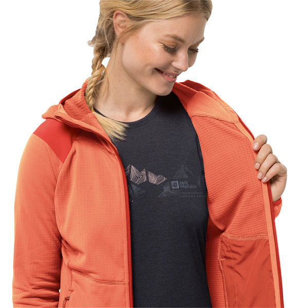 KOLBENBERG HOODED FZ W Damen - Fleecejacke