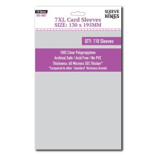 Sleeve Kings 7XL Sleeves (130 x 195) 60 Microns (110)
