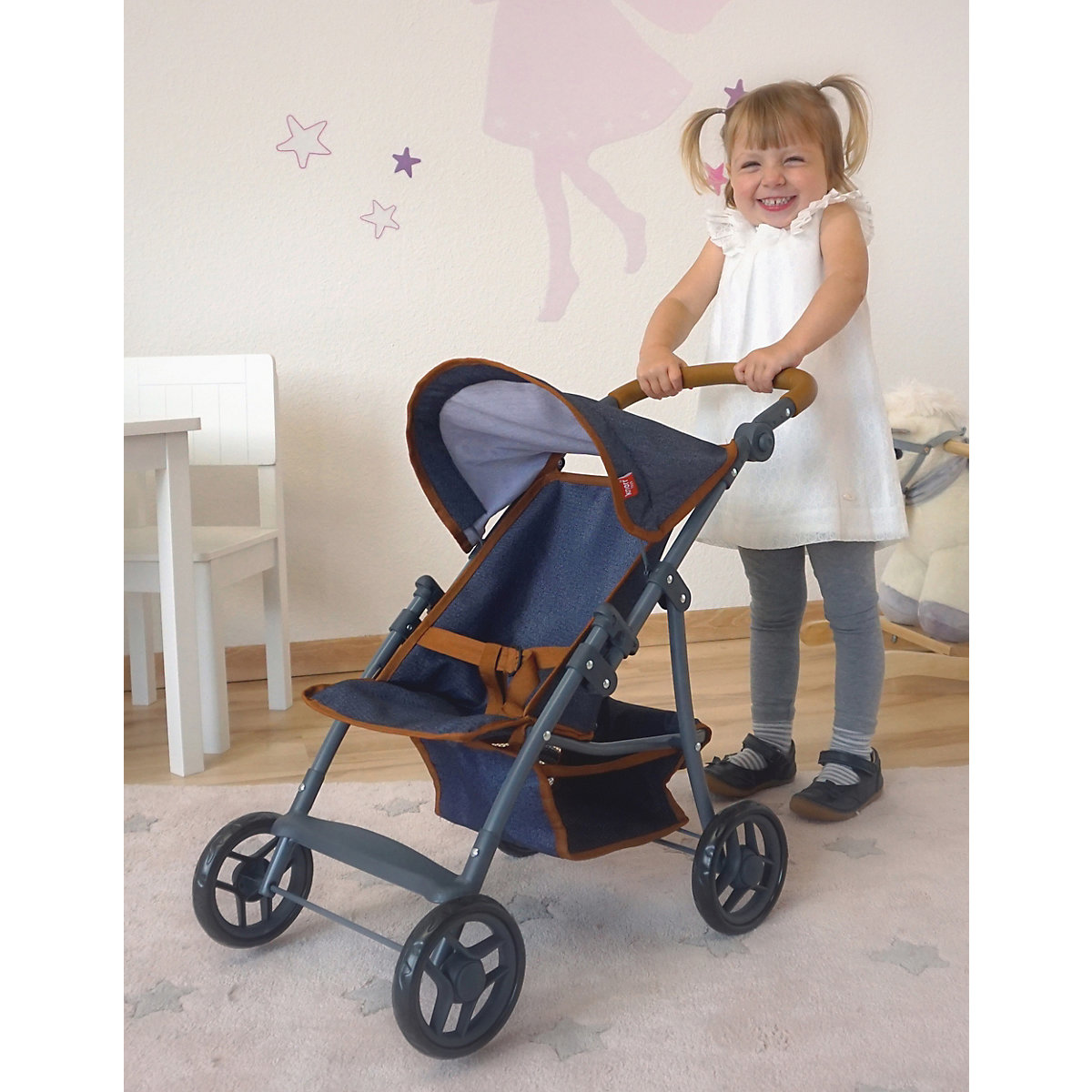 Puppenbuggy Liba - dark blue