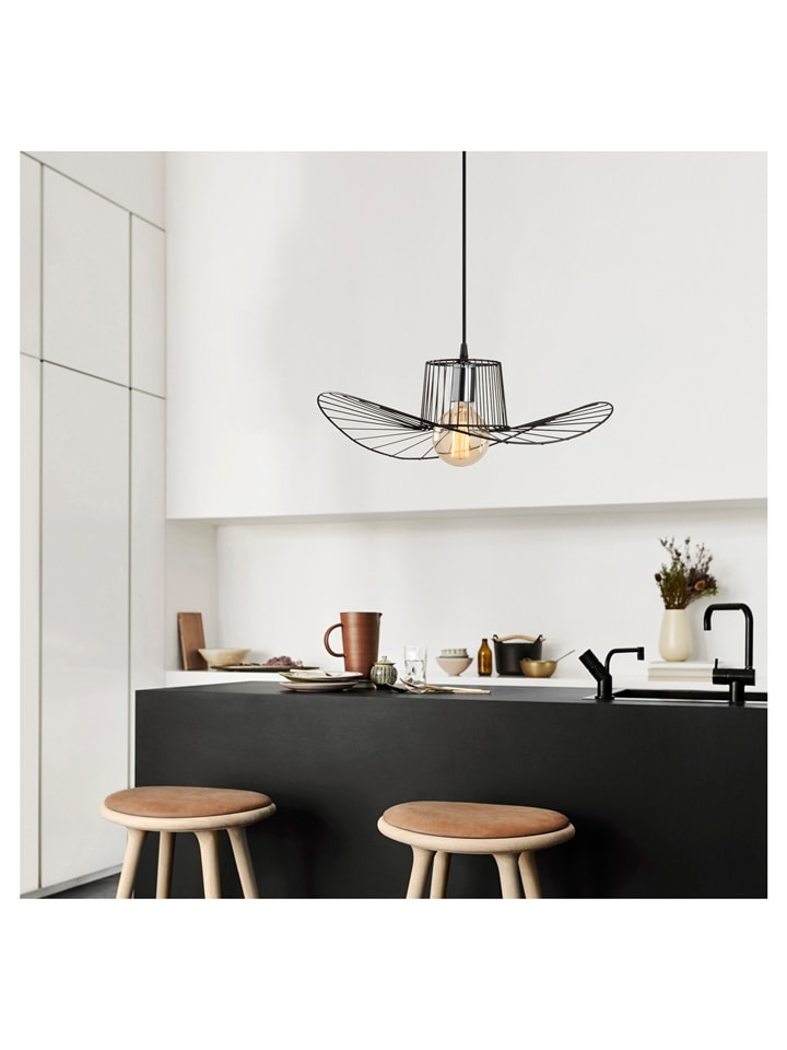 Opviq Hängeleuchte in Schwarz - (H)24 x Ø 50 cm günstig kaufen onesize