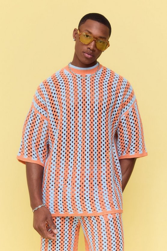 Gestreiftes Oversize T-Shirt