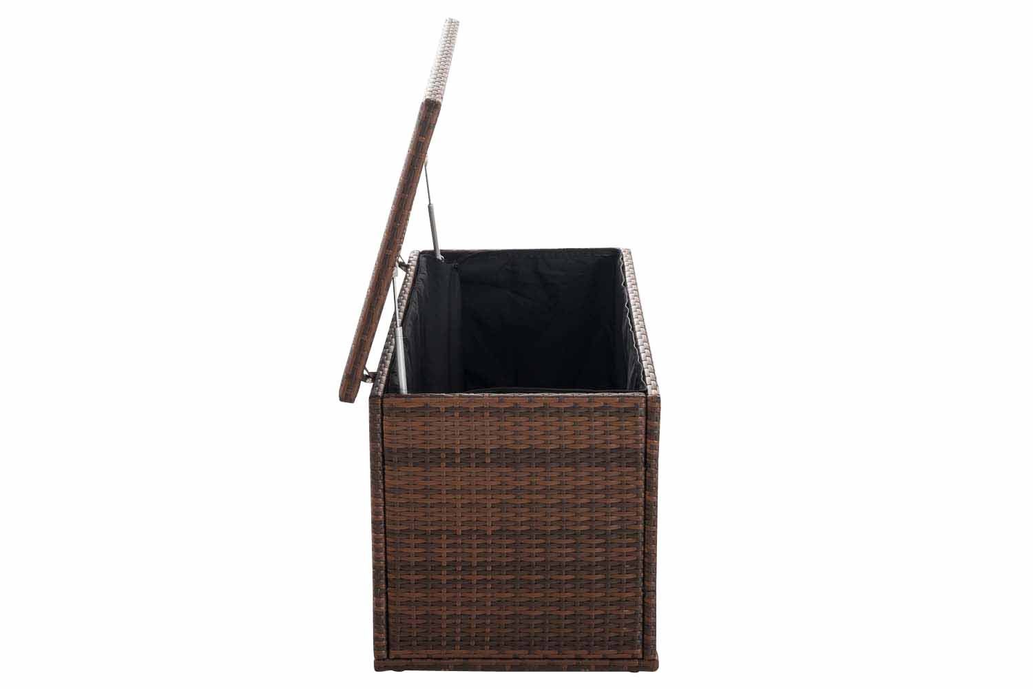 CLP Auflagenbox Comfy, Polyrattan, Gartentruhe für Kissen & Auflagen