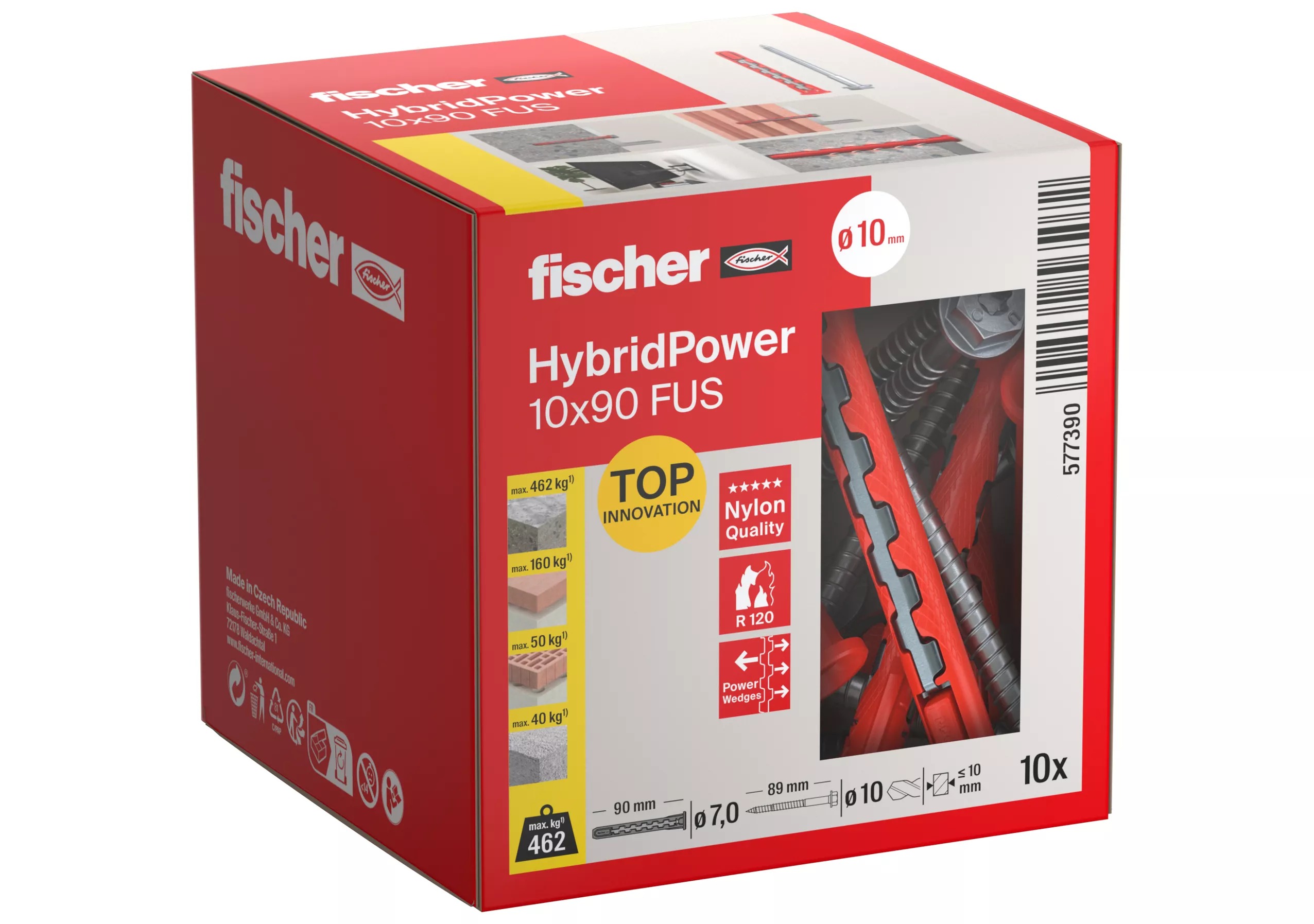 Fischer 577390 HybridPower plug 10x90 FUS 10ST