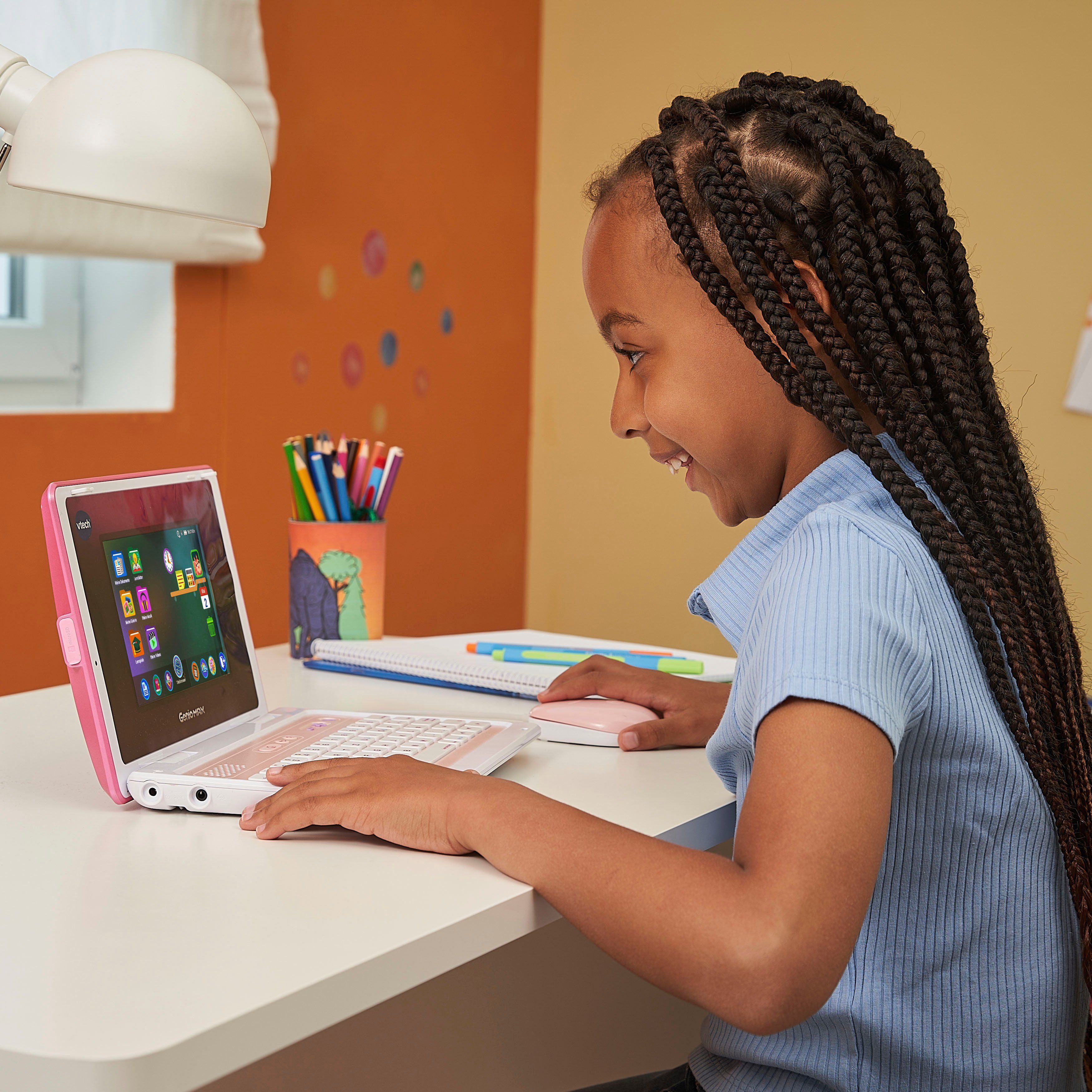 Vtech® Kindercomputer School & Go, Genio Lernlaptop XL pink