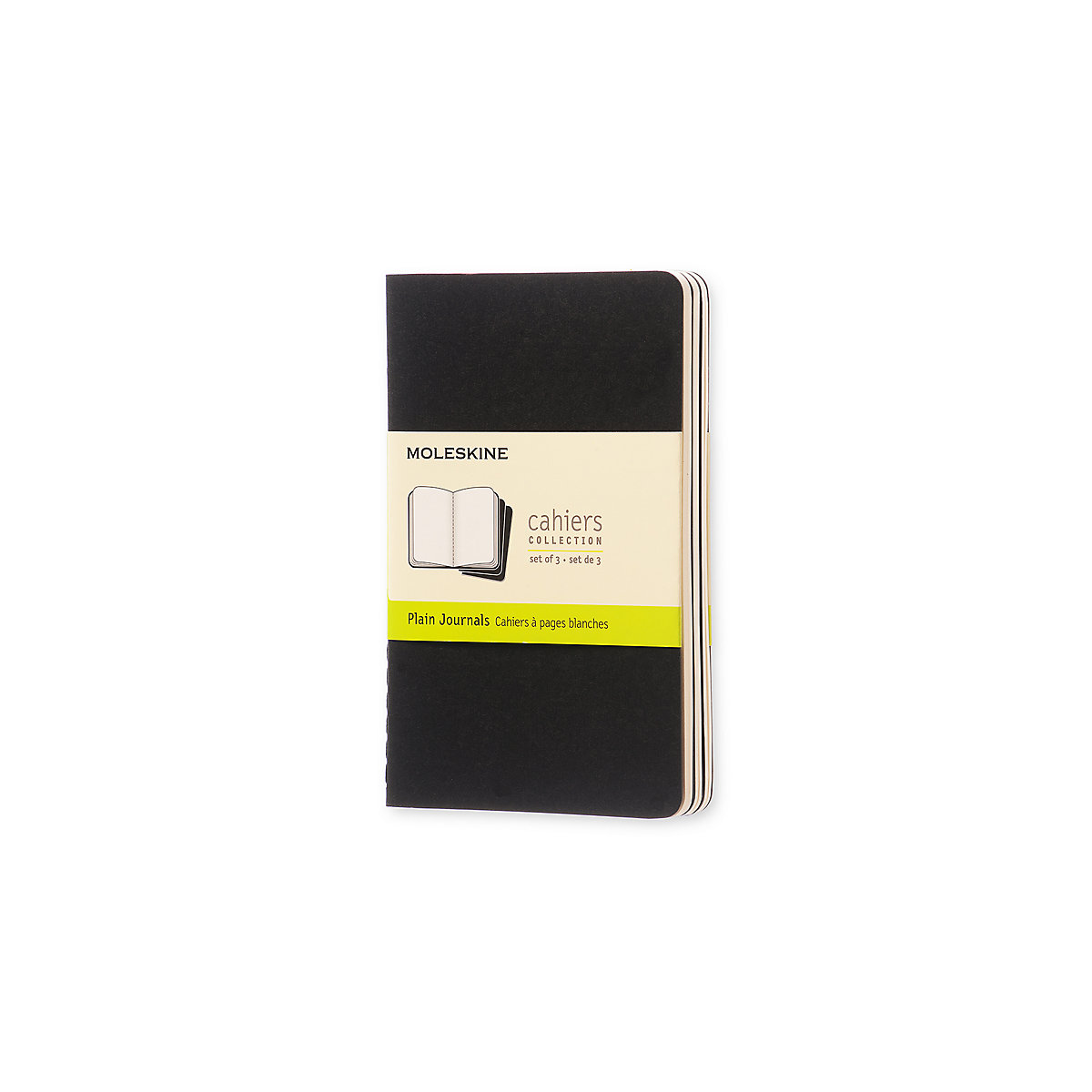 Notizbücher Cahier- P/A6- 3er Set- Blanko Notizbücher