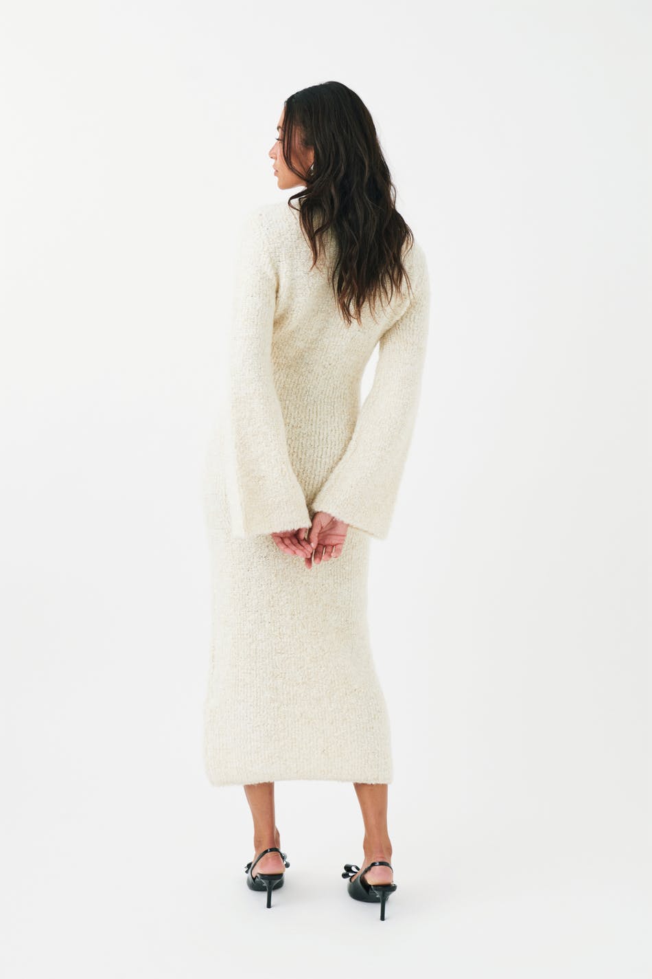 Knitted bouclé dress