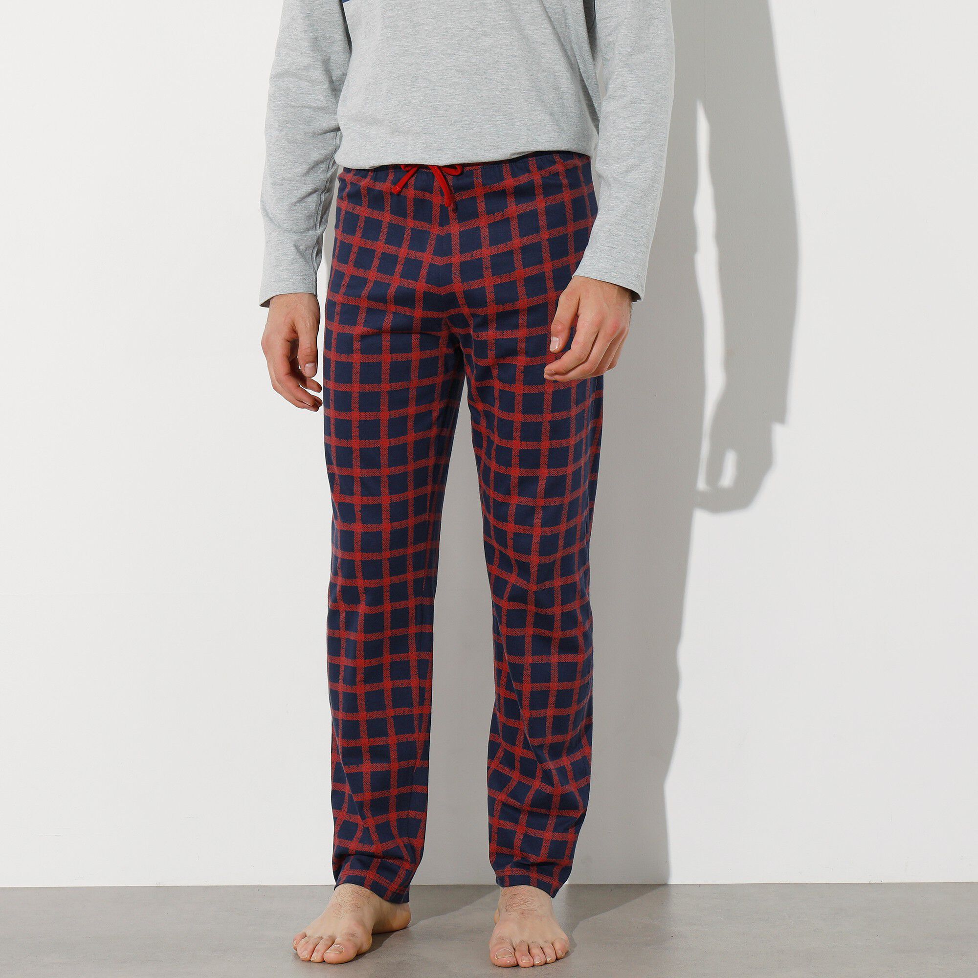 Pantalon pyjama imprimé carreaux
