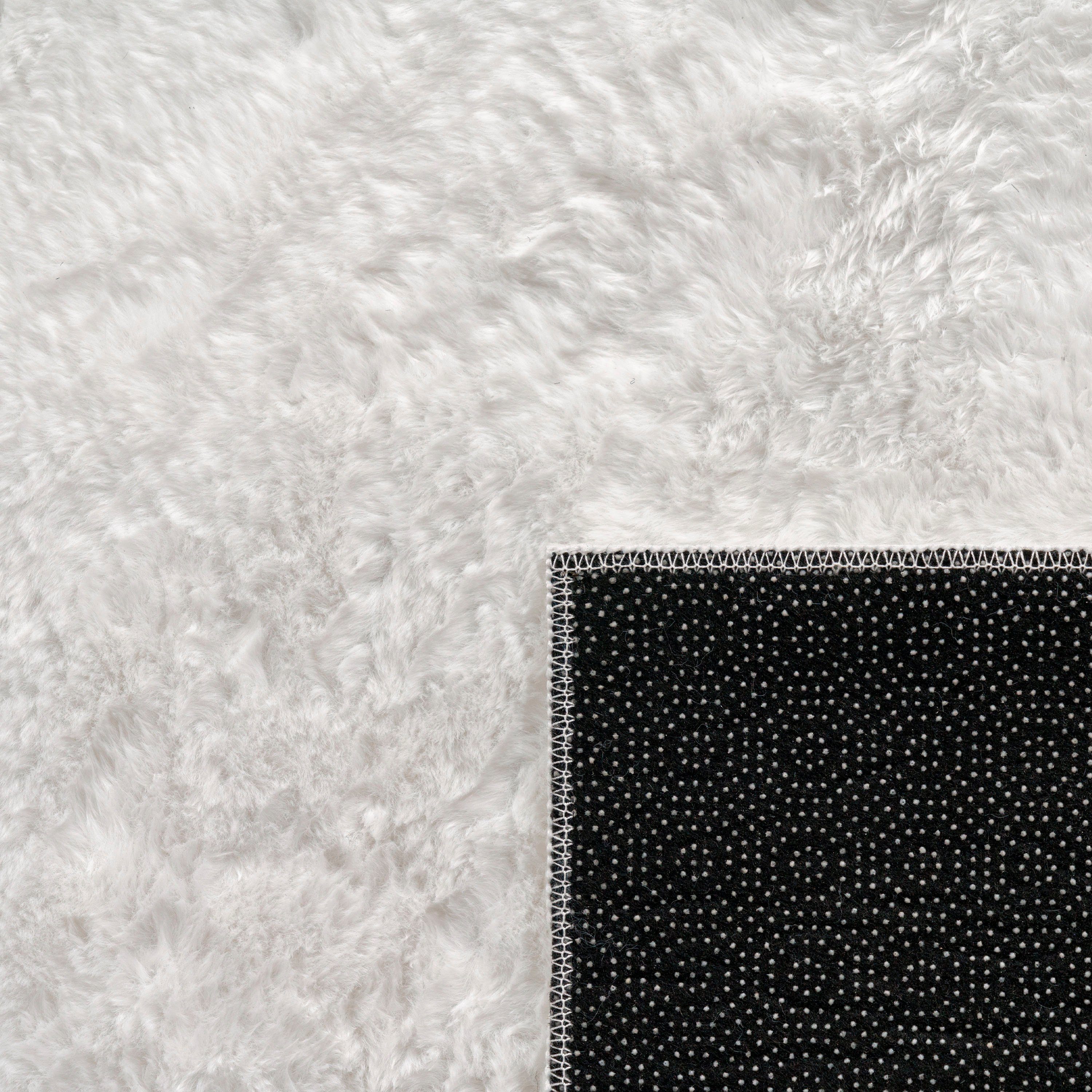 Fellteppich Kunstfell Soft 380, Paco Home, rechteckig, Höhe: 19 mm, Langflor, Kuschelteppich - besonders weich, Uni-Farben