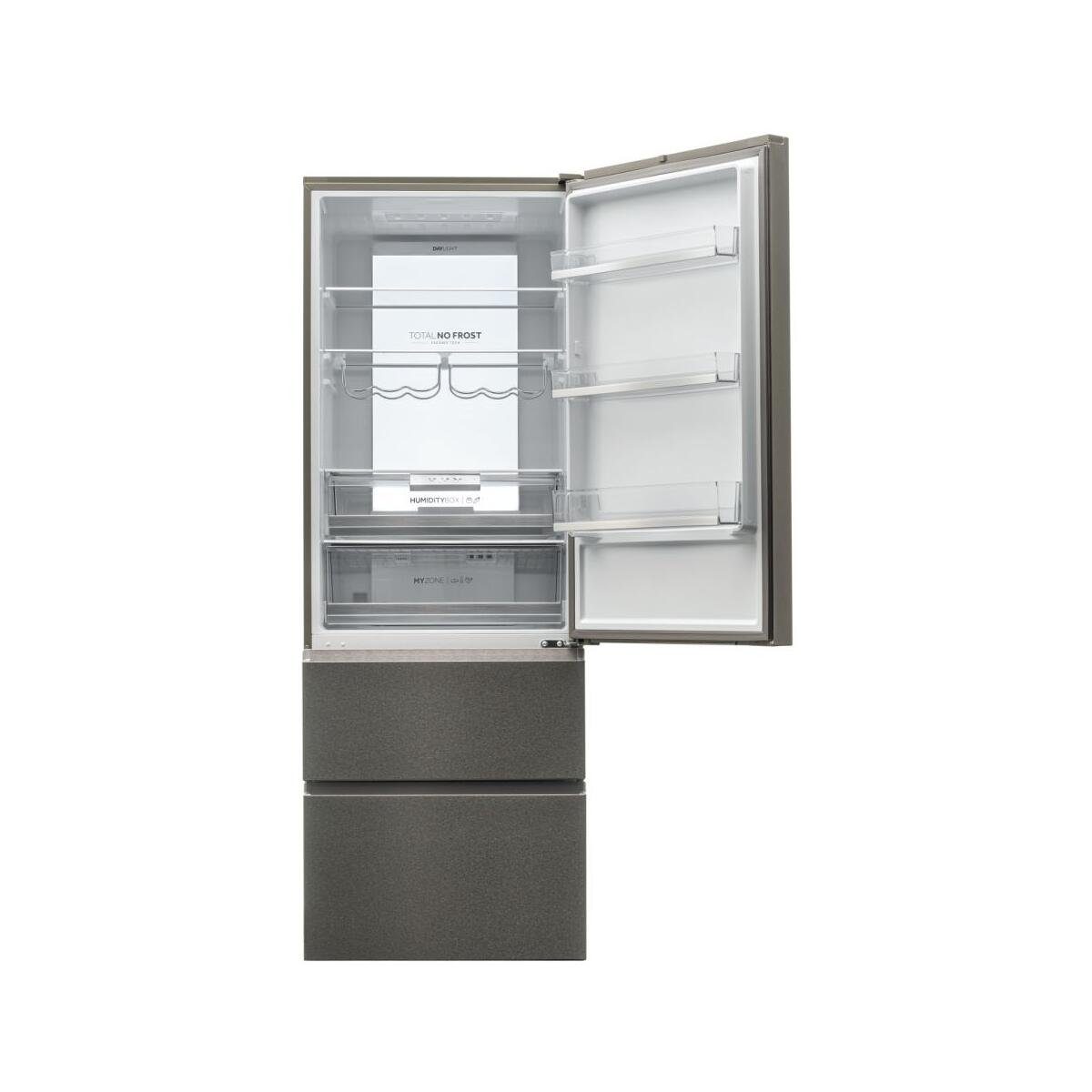 Haier Kühl-/Gefrierkombination HTR7720DNMP, Platinum Inox