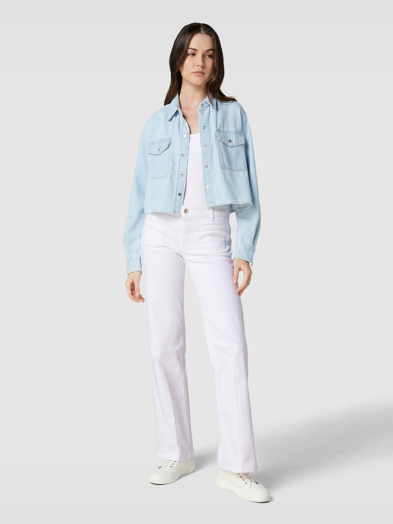 Jeans mit Bügelfalten Modell 'TESS' in weiß