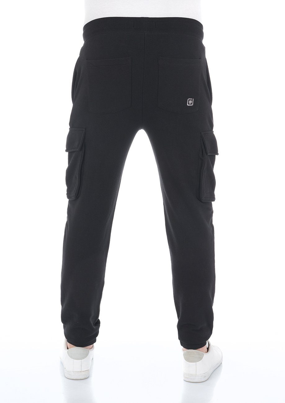 riverso Sweathose Herren Trainigshose RIVLars Slim Fit Jogginghose mit Cargotaschen