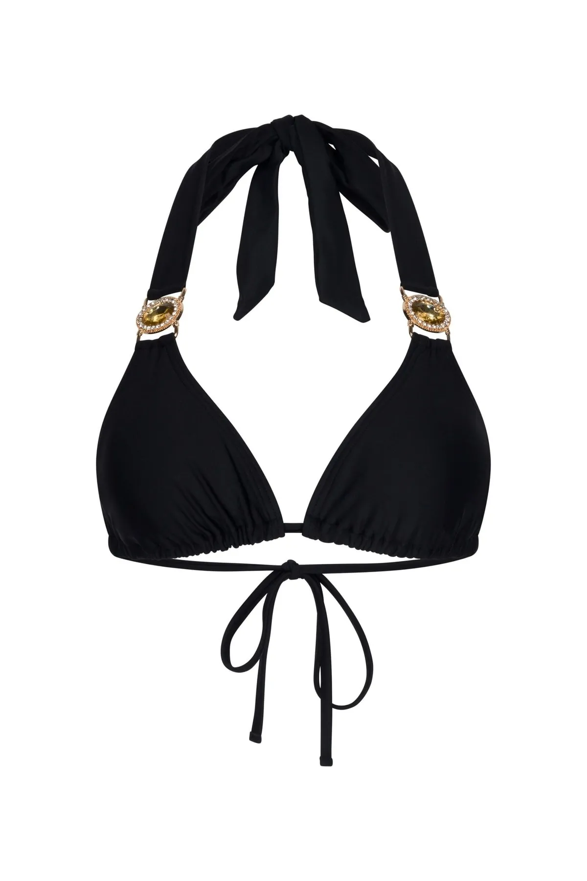Moda Minx  Bikinioberteil Amour Triangel-Oberteil - Schwarzgold