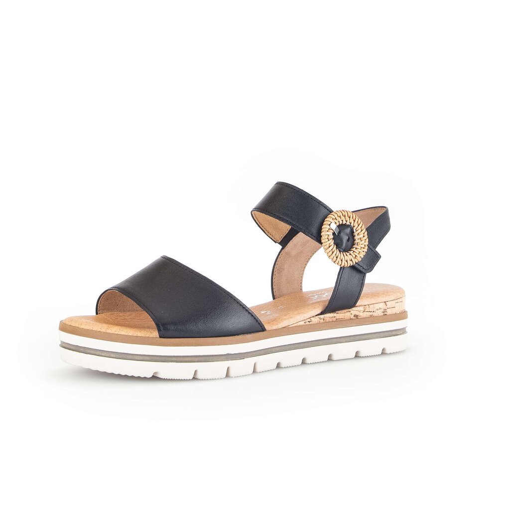 Gabor comfort Keilsandalette schwarz