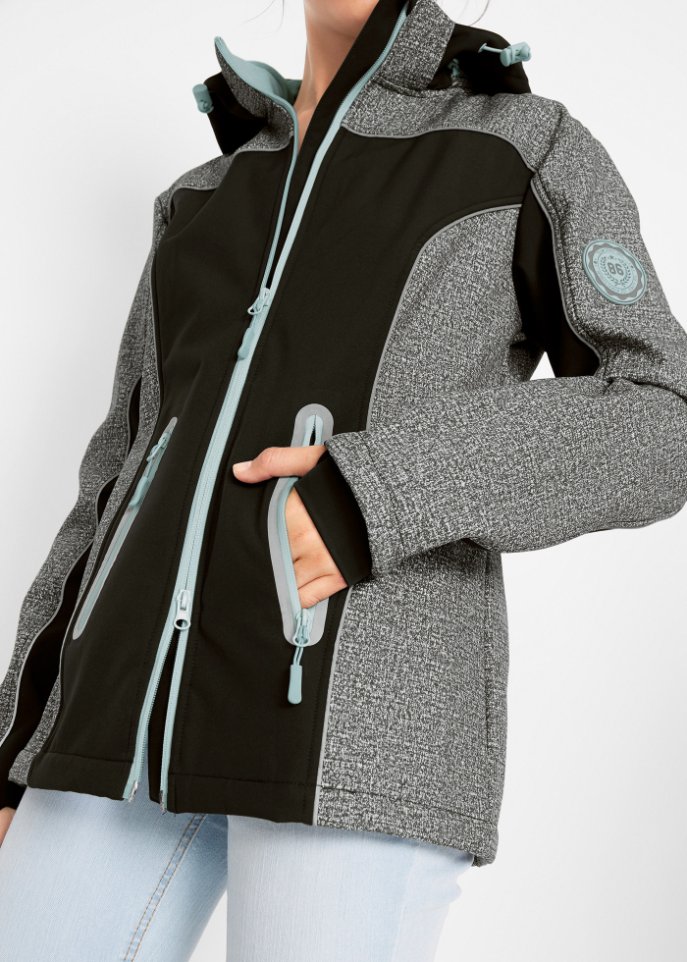 Softshelljacke mit reflektierenden Details