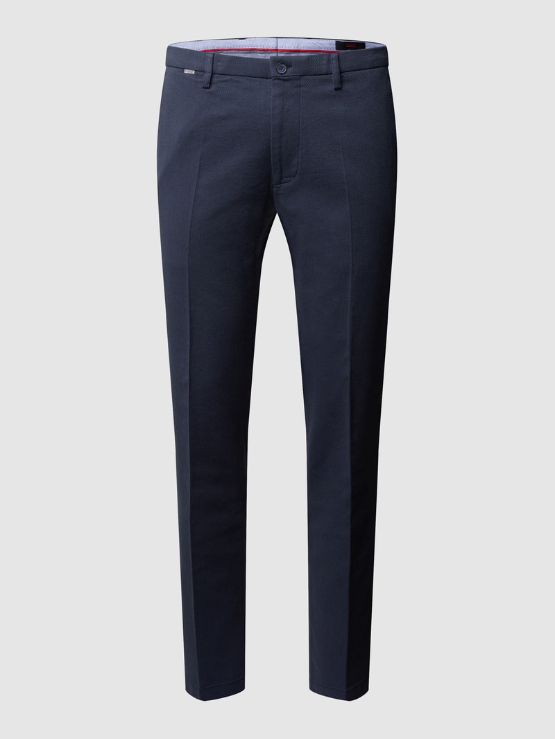 Slim Fit Stoffhose mit Stretch-Anteil Modell 'CiBrody' in dunkelblau meliert