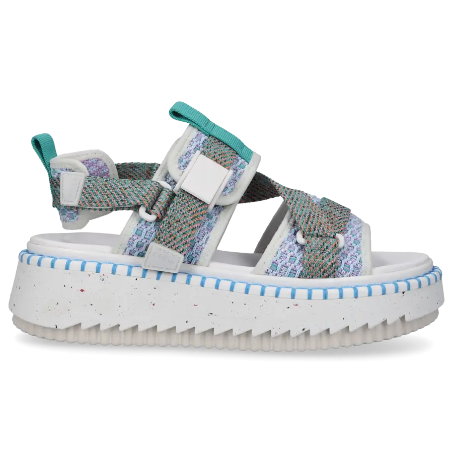 Chloé - Sandalen LILLI Kalbsleder - blau