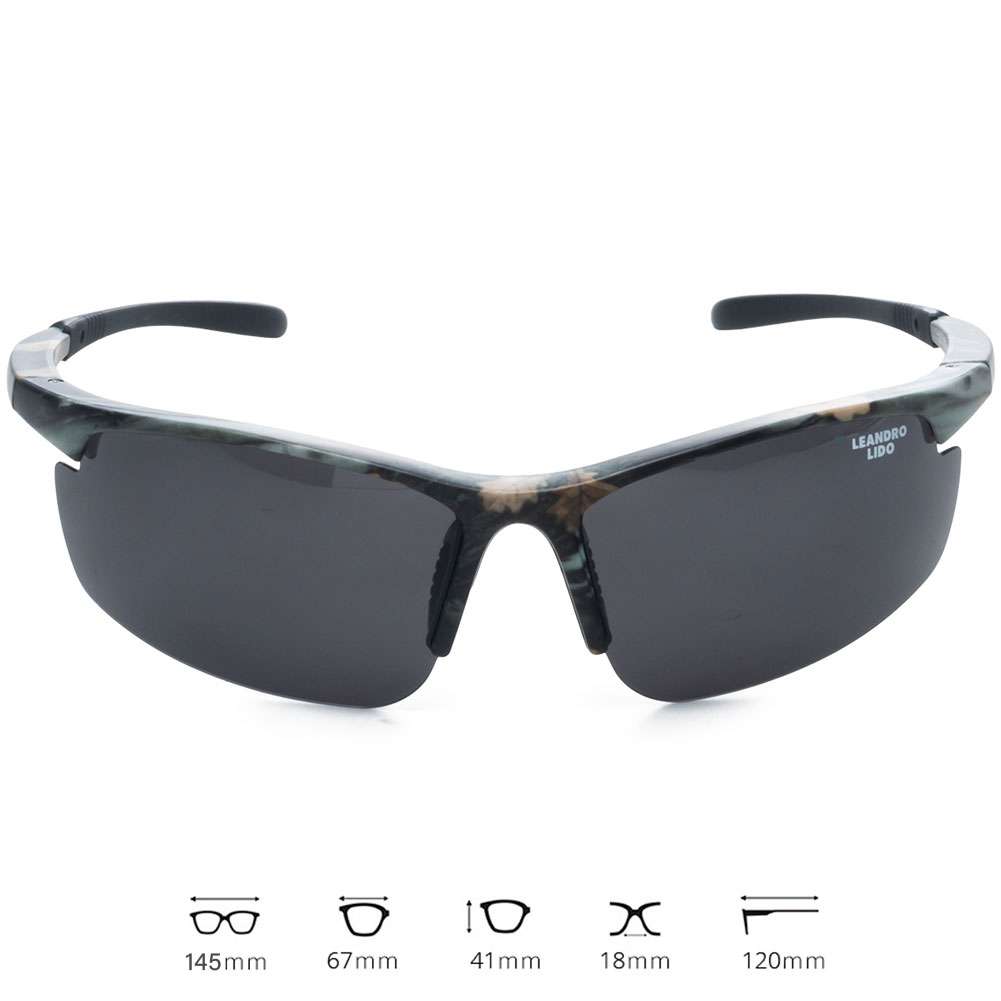LEANDRO LIDO Power Sport Sonnenbrille camo/schwarz