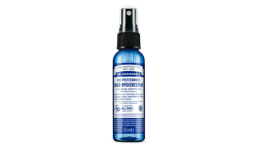 DR.BRONNER'S Bio Hand-Hygienespray Pfefferminz 60 ml
