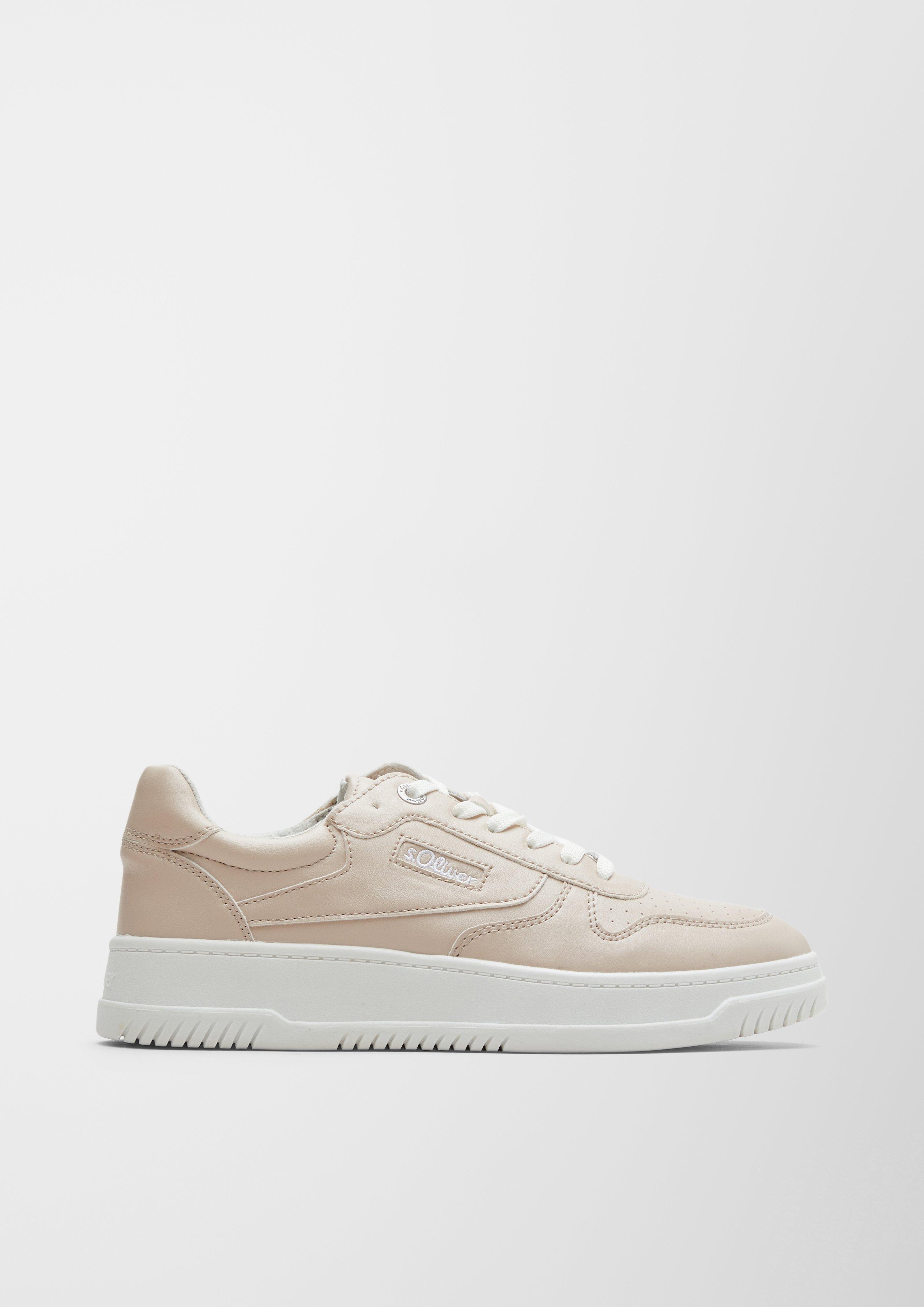 Kunstleder-Sneaker mit Plateau  6006416-518
