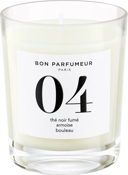 BON PARFUMEUR Home Line Candle 04 Black Tea, Mugwort, Birch Duftkerze