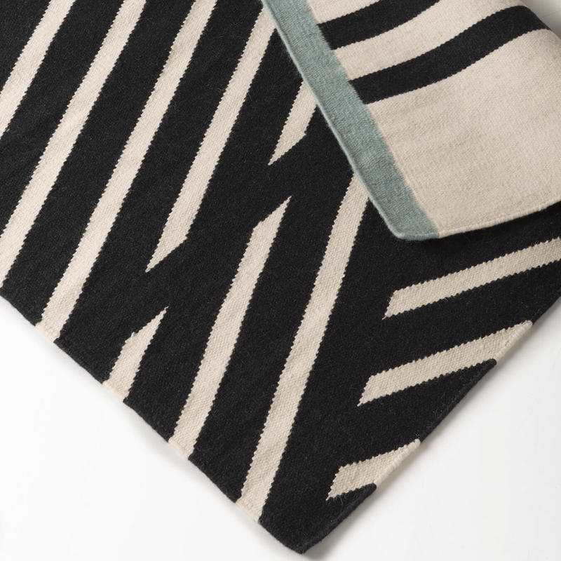 Tapis deco Kilim en laine STRIPES 110x160cm