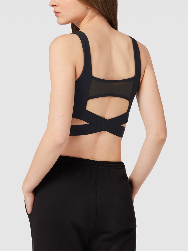 Bustier mit Logo-Bund Modell 'DELICIA ACTIVE TOP' in schwarz