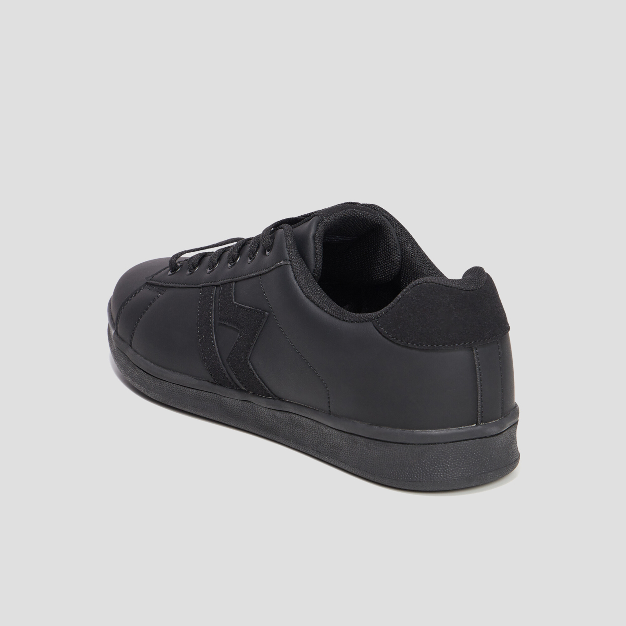 Tennis basses à lacets Creeks Thisto noir homme | La Halle