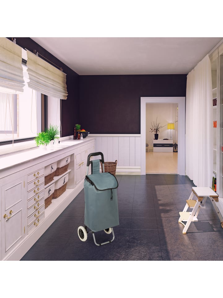 relaxdays Einkaufstrolley in Grau günstig kaufen onesize