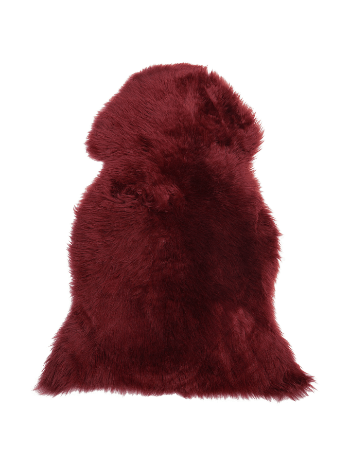 Beliani Schaffell ULURU in Rot - (W) 65 x (H) 8 x (L) 100 cm günstig kaufen onesize
