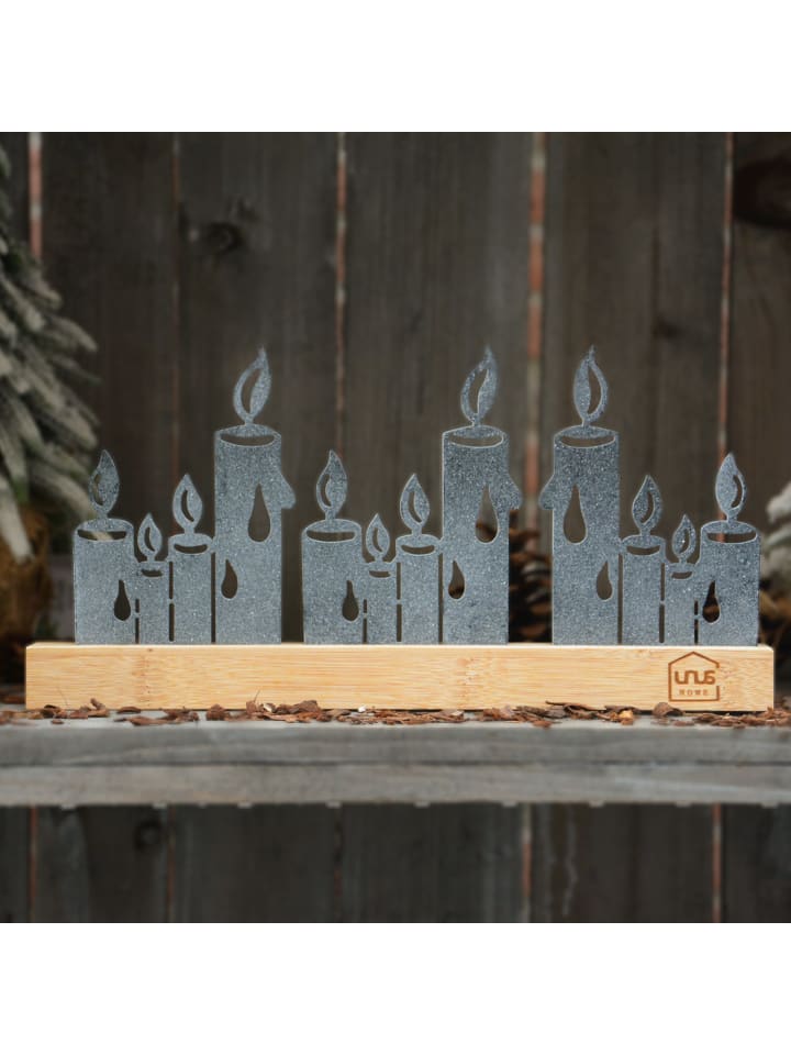 UNUS Kerzen-Aufsteller Weihnachtsdeko in Schwarz günstig kaufen onesize