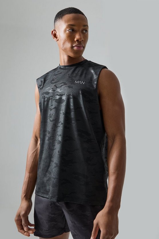 Man Active Camouflage Tanktop