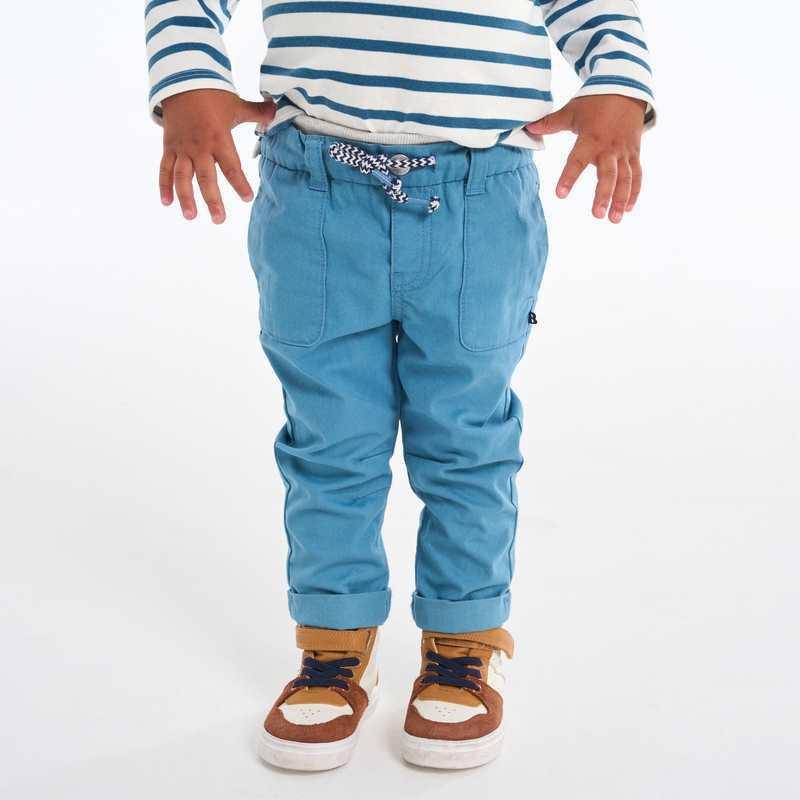 T-shirt marinière bleu bébé garçon