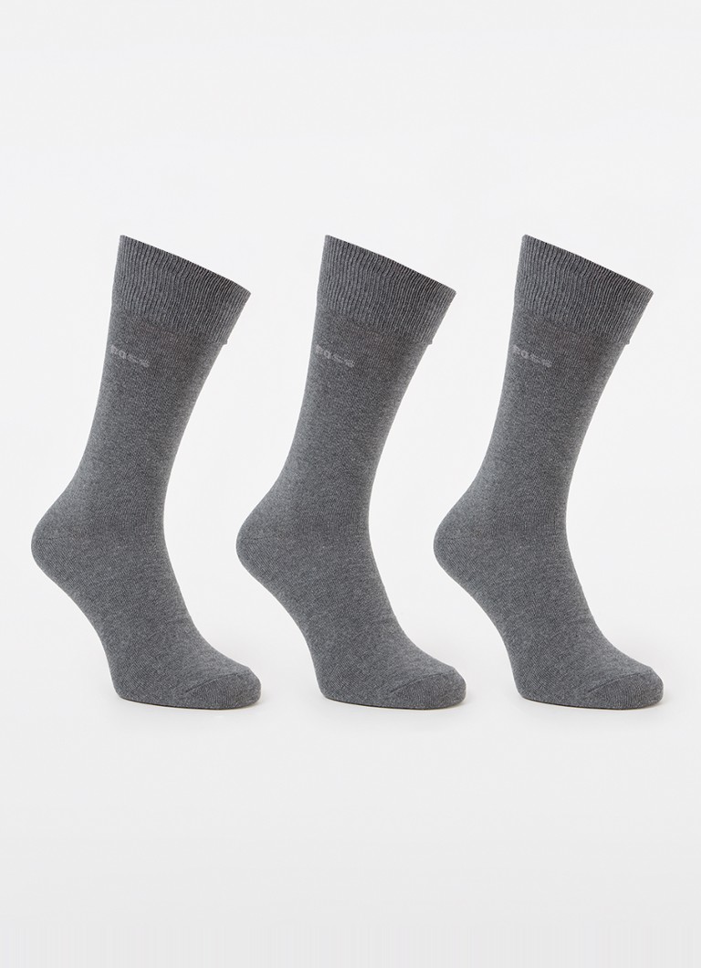 Șosete cu logo HUGO BOSS, set de 3