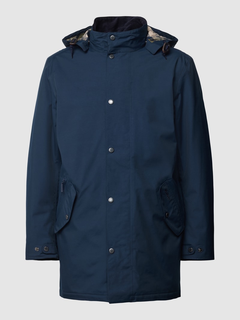 Jacke mit Pattentaschen Modell 'MAC' in marineblau