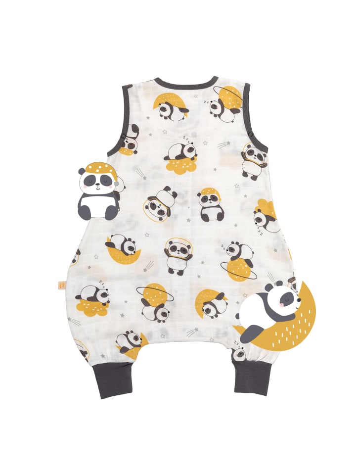 Schlummersack Musselin Schlafsack mit Füßen, 0.5 TOG in Gold günstig kaufen