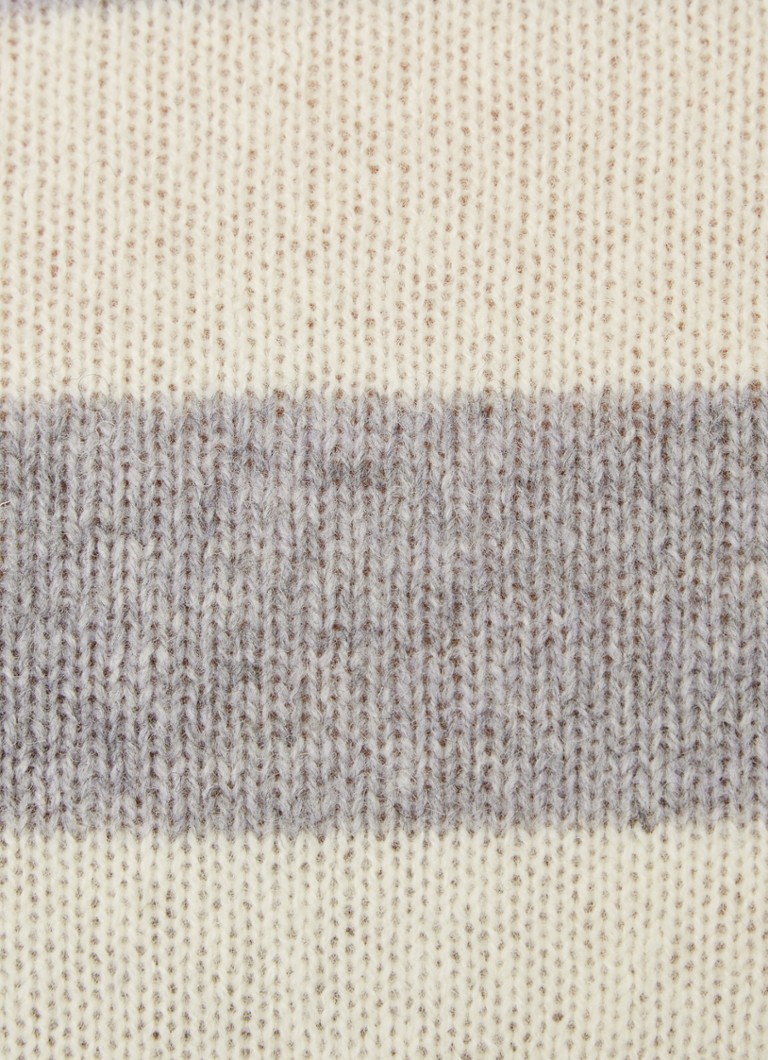 Maglione Benetton in lana pregiata con righe stampate