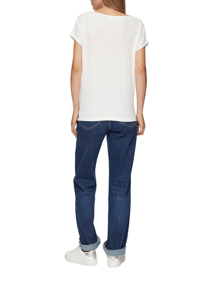 s.Oliver T-Shirt kurzarm in Creme günstig kaufen 40