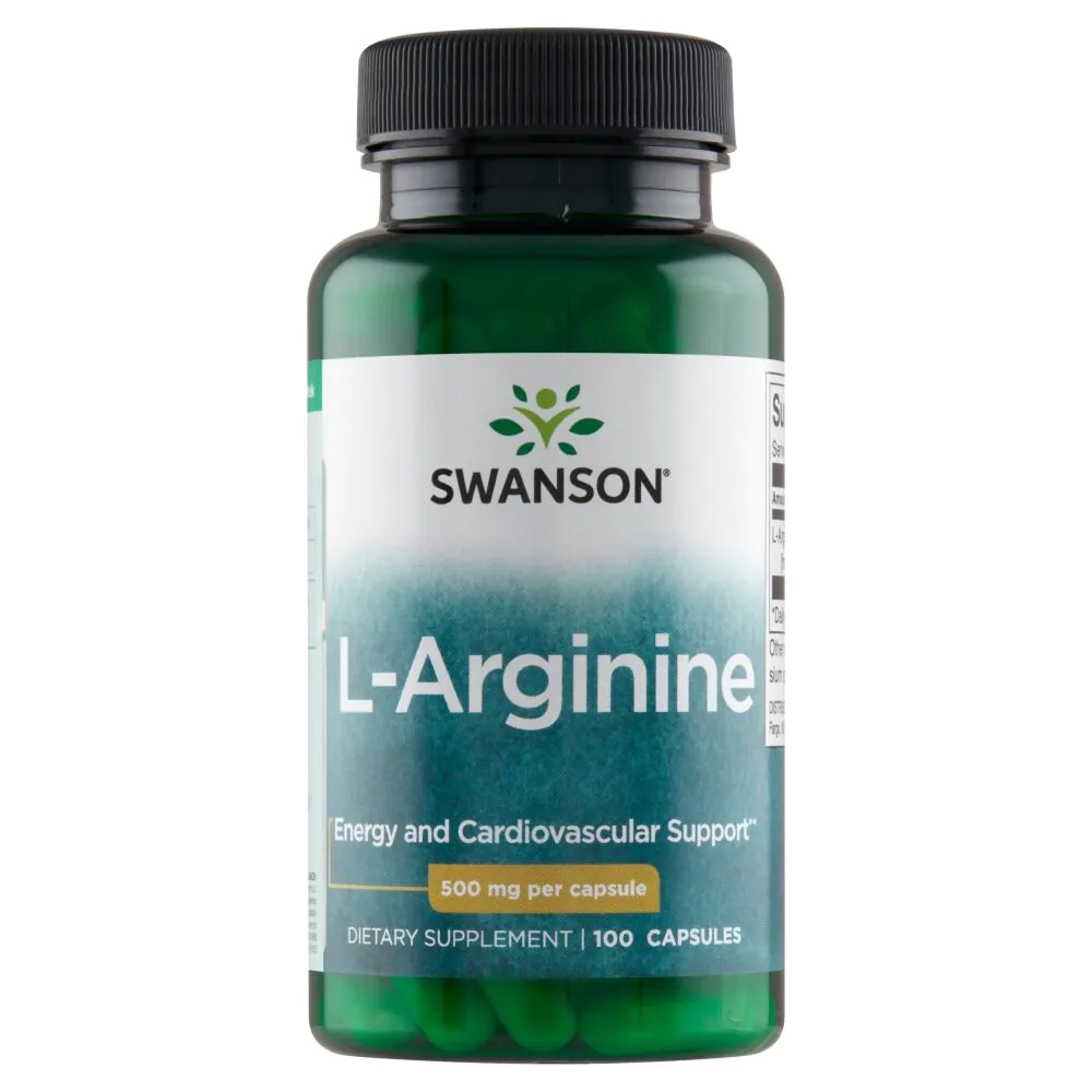 Swanson L-arginin 500 mg, 100 kapsula