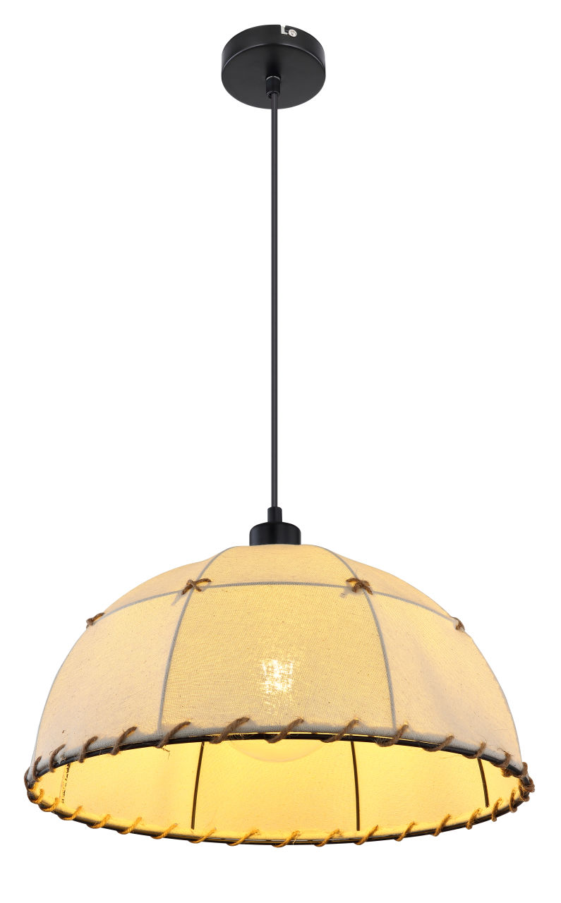 Globo Lighting - REX - Hängeleuchte Metall schwarz matt, 1x E27