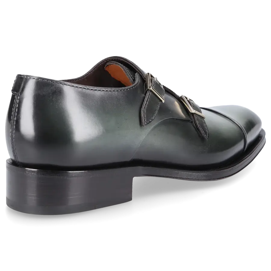 Santoni - Monk Schuhe 17736 Kalbsleder - grün