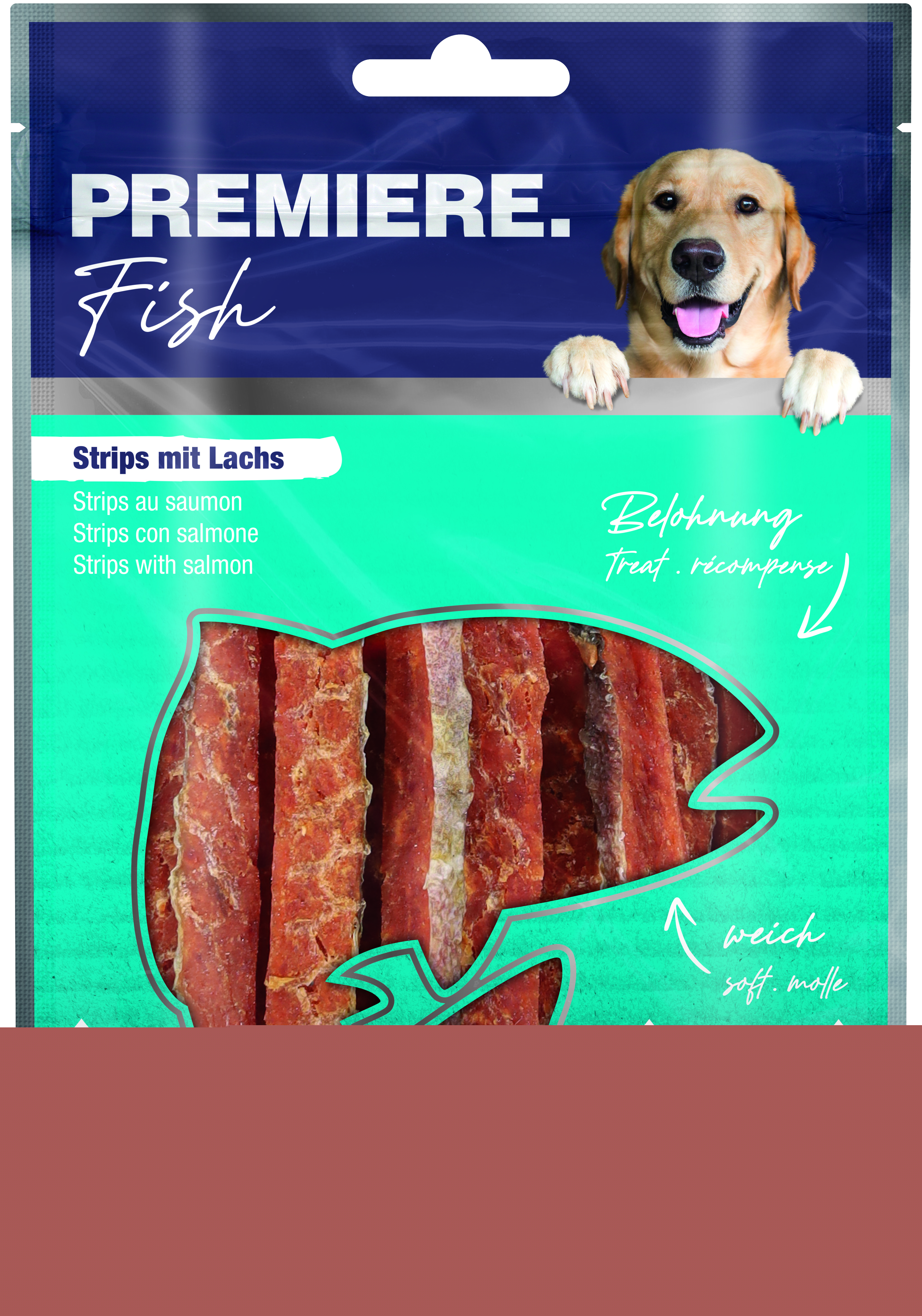 PREMIERE Snacks PREMIERE Snack it Strips mit Lachs 100g