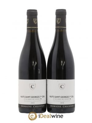 Nuits Saint-Georges 1er Cru Rues de Chaux Chicotot  2018 - Lot de 2 Bouteilles