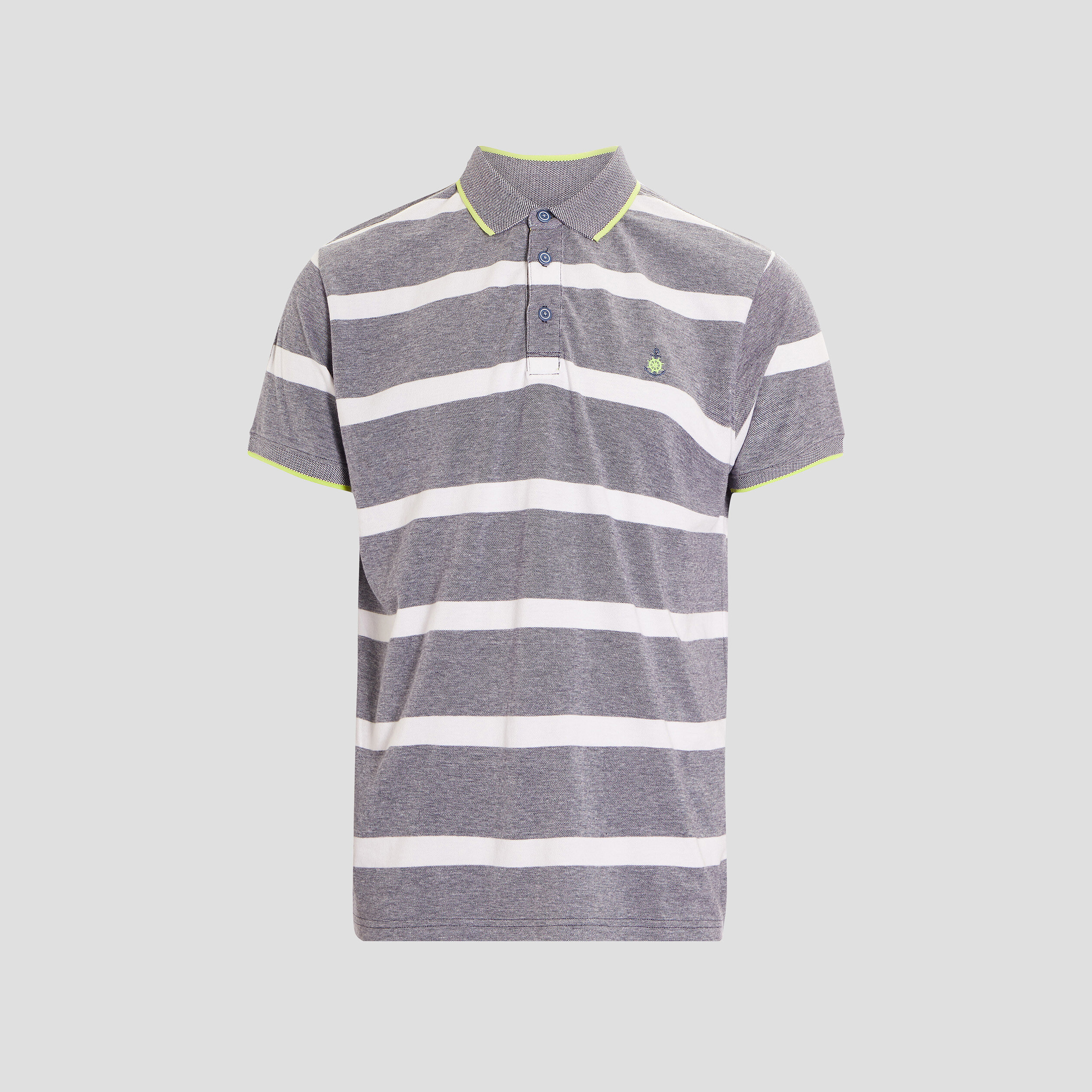 Polo manches courtes en coton bleu marine homme | La Halle