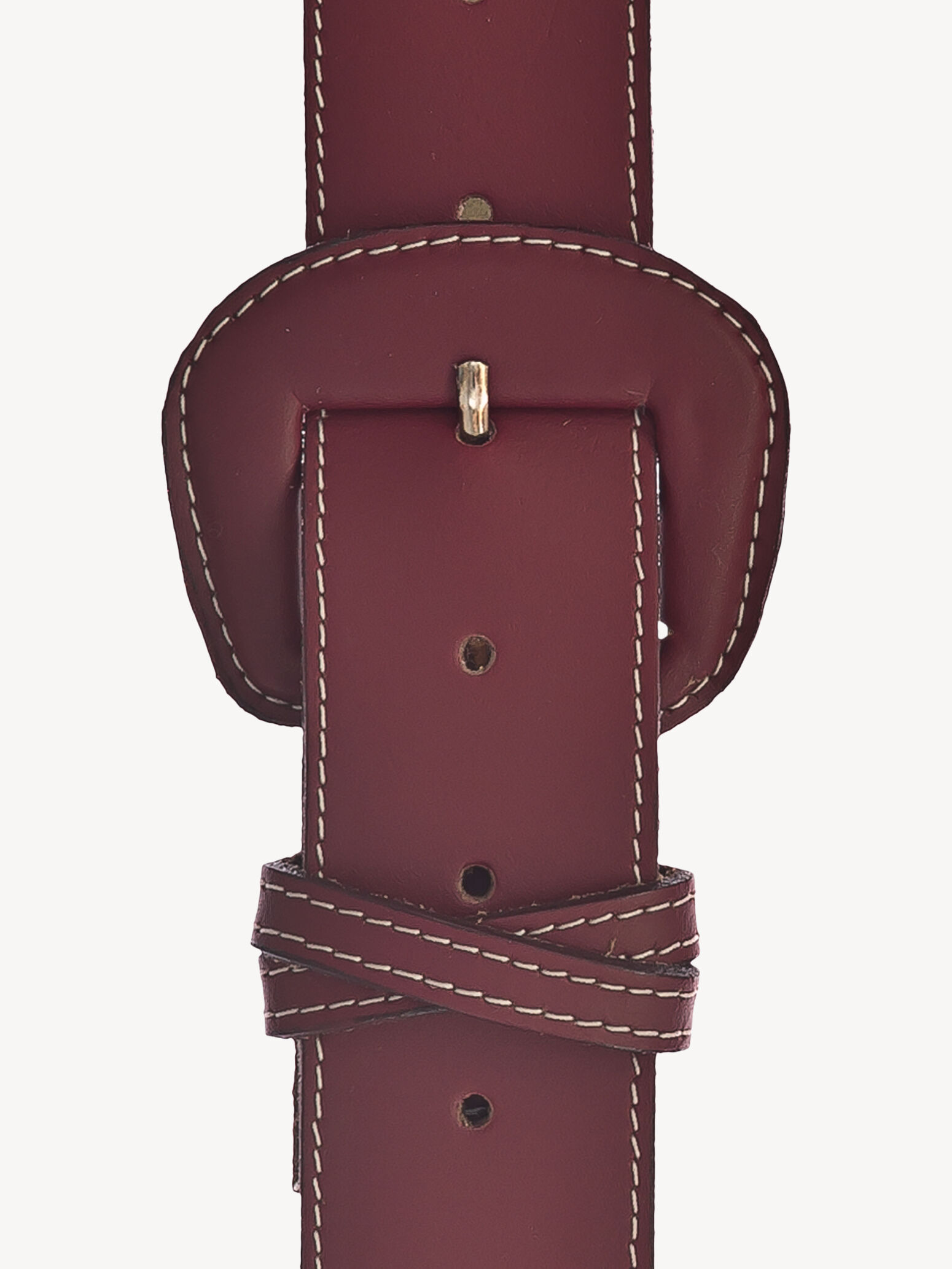 Ceinture de taille en cuir - rouge