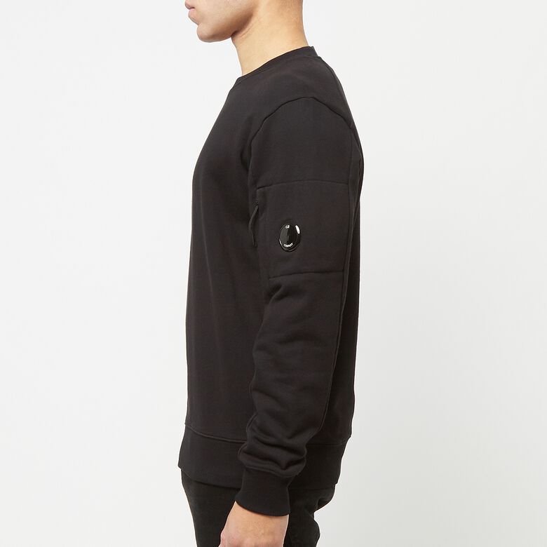 C. P. Company Diagonal Raised Fleece Sweatshirt Black