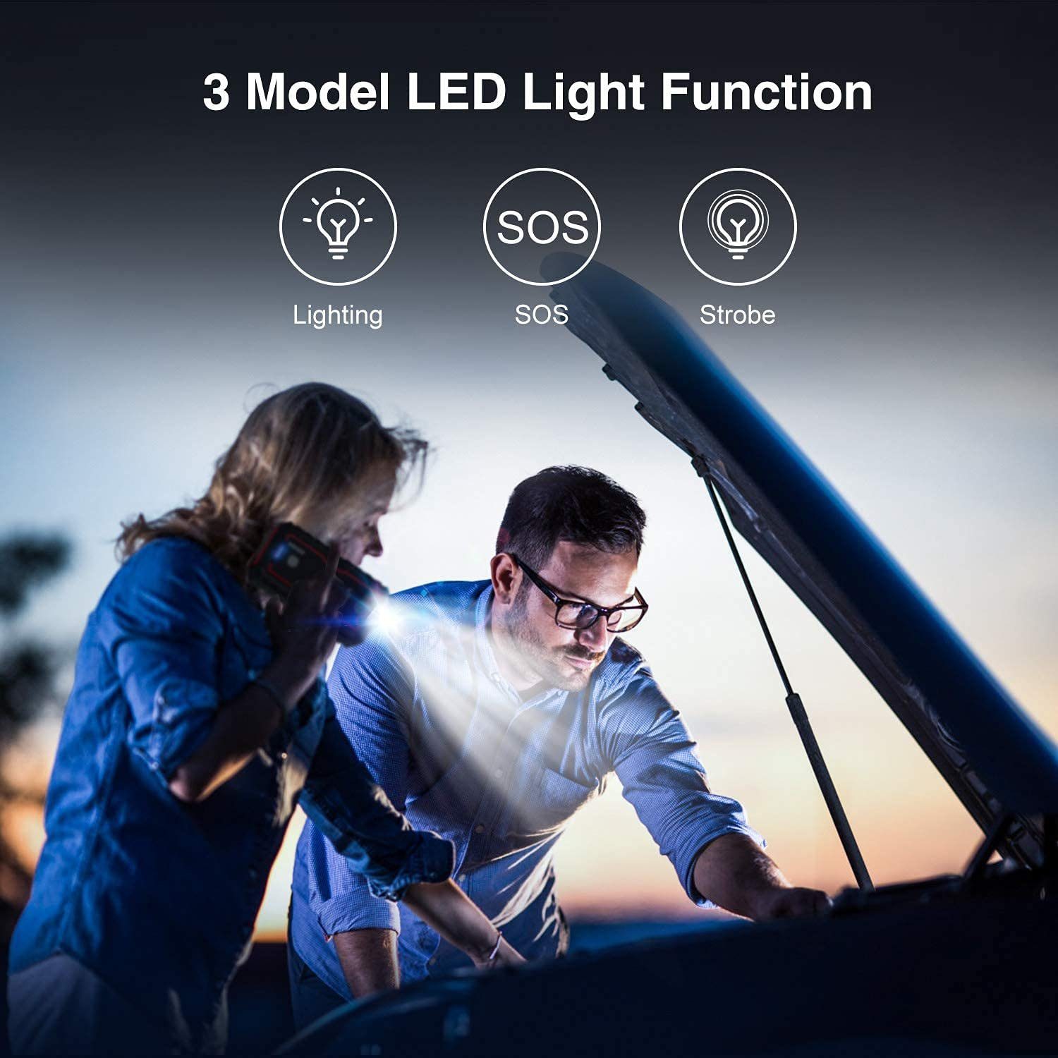 UTRAI JStar One Starthilfegerät JStar 1 (12 V), Auto-Starthilfe 2000 A 12-V tragbares Starthilfepaket mit LED-Licht