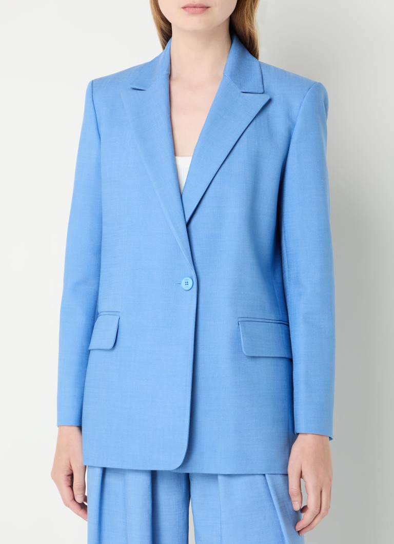 Maje Blazer with shoulder pads and flap pockets