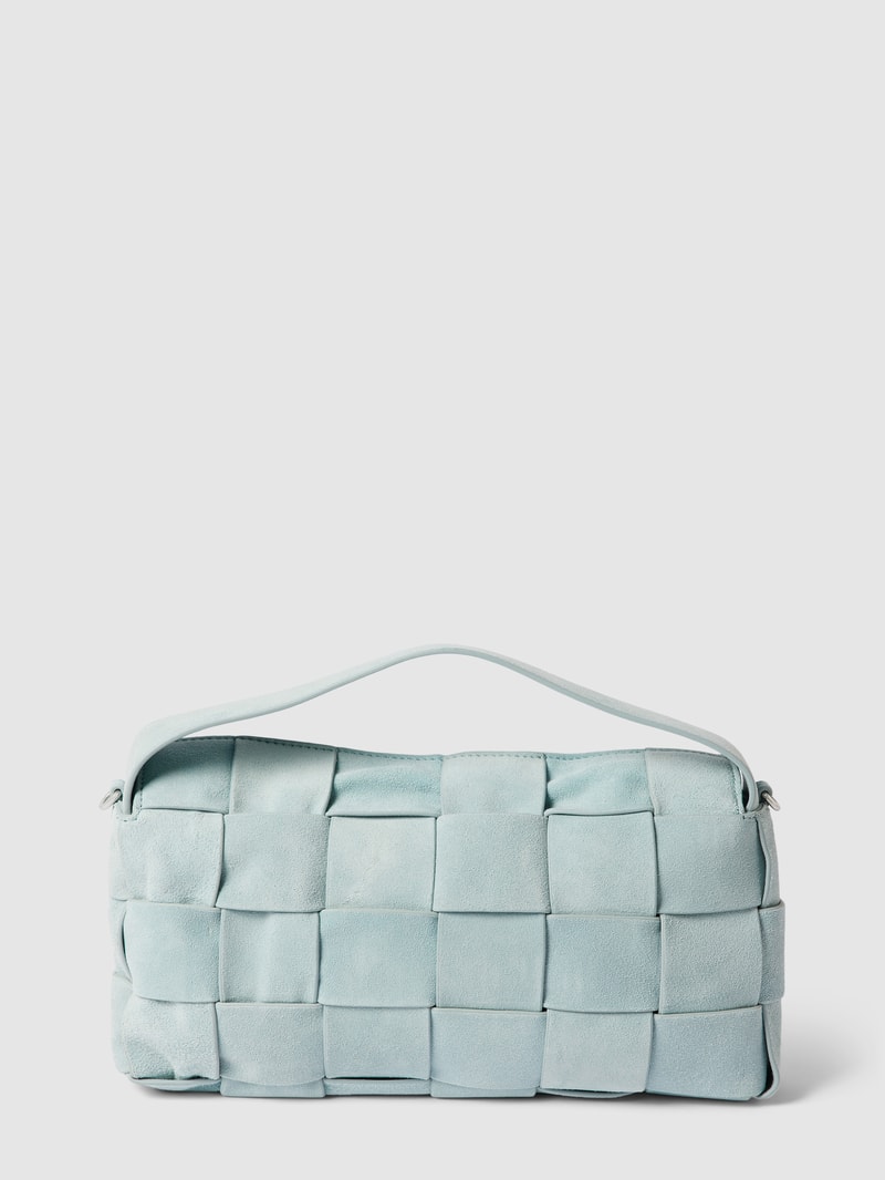 Handtasche im Flecht-Design Modell 'MAILA' in hellblau